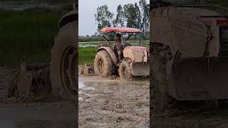 クボタトラクター Kubota M6040SU Tractor VS Muddy Field #1287 #shorts