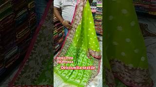 পূজোর স্পেশাল মোসলিন কালেকশন#saree #wholesale #santipur_saree_market #Debosmita textile❤❤