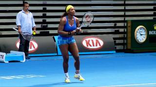 Serena Williams Practice Session |  Australian Open 2012