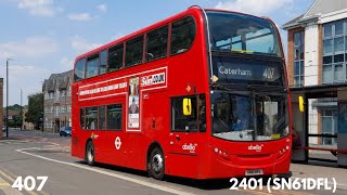 *Fast* Abellio London | Route 407 | Alexander Dennis E400 Hybrid | SN61DFL (2401)