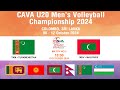 Turkmenistan - Maldives . Match NO.3. CAVA Men's U20 Volleyball Championship 2024 . Colombo.