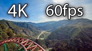 Cliffhanger front seat on-ride 4K POV @60fps Glenwood Caverns Adventure Park