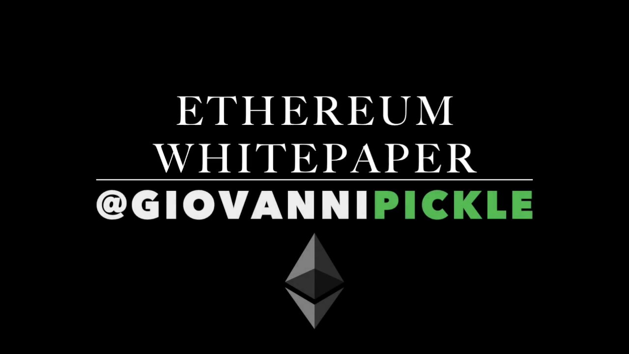 Ethereum White Paper Audio Book Youtube