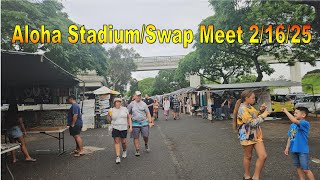 [4K] Aloha Stadium Swap Meet / Flea Market 2/16/25 in Aiea, Oahu, Hawaii #alohastadium #swapmeet