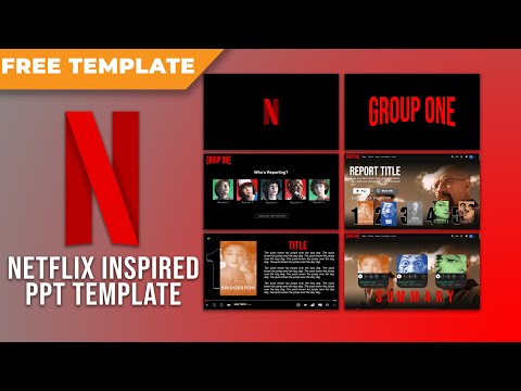 Как создать шаблон дизайна POWERPOINT, вдохновленный NETFLIX | БЕСПЛАТНЫЙ ШАБЛОН