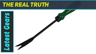 BFA Fresh Garden Tools - Best Short Handle Landscaping Steel Weeder for Lawn and Garden