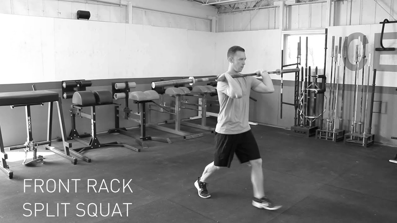 Front Rack Split Squat Youtube