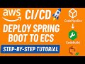 🚀 Complete AWS CI/CD Tutorial | Deploy Spring Boot to ECS with CodePipeline & CodeBuild