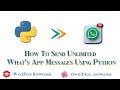 Send WhatsApp Message using Python | Can I automate WhatsApp messages with python| Automate WhatsApp