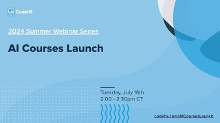 AI Courses Launch