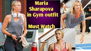 Maria Sharapova in gym outfits| Do you like it? ❤️ #mariasharapova #gym