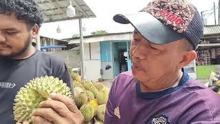 Berburu.!!! DURIAN lokal 100ribuTiga rasa nya mantap, #cibitung ...!!