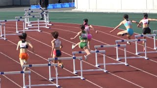 [4K] 田島直人記念陸上 女子400mH 1組 中野なみち1st