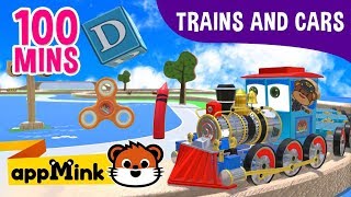 appMink Toy Train Fidget Spinner on Wooden Train Set | Wheels On The Bus | Nursery Rhymes playlist