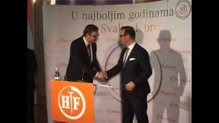 TV Banat Vrsac - ALEKSANDAR VUCIC POSETIO HEMOFARM