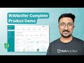 WANotifier Detailed Product Demo - #1 WhatsApp Marketing Software #whatsappbusinessapi