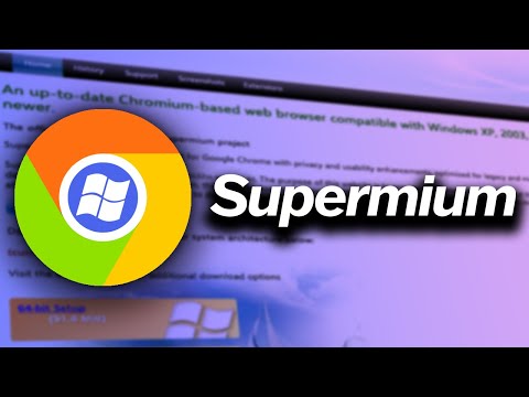 Supermium takes Google Chrome back in time to Windows XP