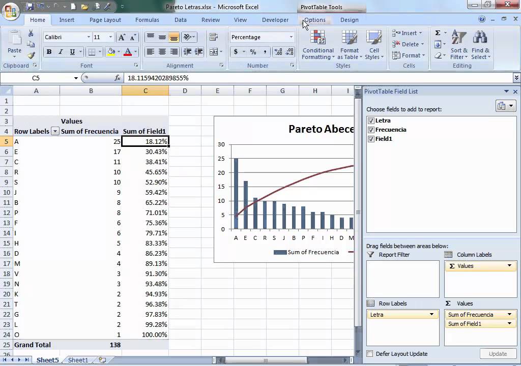 Como Hacer Un Diagrama De Pareto En Excel Youtube