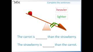 Comparing Weights as Heavier or Lighter