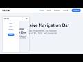 How to Create a Simple and Responsive Navigation Bar with HTML & CSS