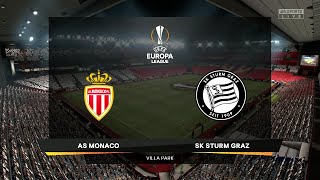 ⚽ Monaco vs SK Sturm Graz ⚽ | UEFA Europa League (16/09/2021) | Fifa 21