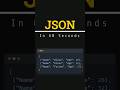 JSON in 60 Seconds - one of the most important data file formats to know #datasciencebasics #data