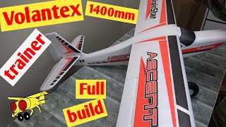 Volantex TrainStar Ascent 1400mm RC 飛行機のセットアップ方法 フルビルド 初心者向け トレーナー飛行機