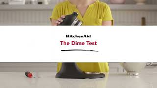 The dime test: how to adjust the beater to bowl clearance on KitchenAid Stand Mixer | KitchenAid UK