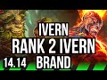 IVERN vs BRAND (JGL) | Rank 2 Ivern, 2/2/20, Rank 28 | NA Challenger | 14.14