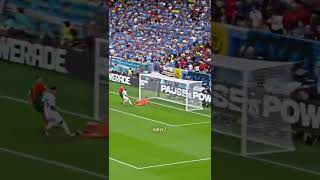 Bruno Fernandes cross flies past Cristiano Ronaldo’s head and into the net vs Uruguay #ronaldo #goal