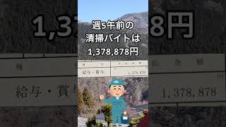 【確定申告】50歳清掃おじさん2023年の給与年収を語る #short #50歳 #清掃バイト #給与 #年収 #確定申告