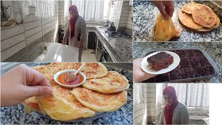 روتين المراة المغربية 💞  كوني لالة ومولاتي وبهريهم بحداكتك 💯 ملوي بالحليب بطريقة سهلة😋 كيك الشكلاط🔝🔝