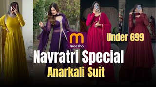 ▶️🛍️🛍️SHOP ANARKALI SUIT FROM MEESHO// NAVRATRI SPECIAL #ad