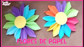 Flores de  papel - facil de hacer