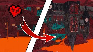 Building an EPIC NETHER BASE in HARDCORE MINECRAFT