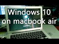 Install Windows 10 on Macbook Air with Bootcamp | How To | BJ ACH