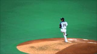 2015/08/26  日ハム　増井浩俊　投球フォーム　一塁側より　スローあり　札幌ドーム