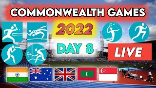 LIVE : Day 8 Commonwealth games| Werstling Gold Medal Match | Boxing , Squash |