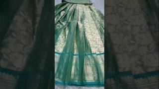 SimpleDress#design#greengolden#puff sleeve#pattupavada# Sarah's Designs