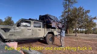 How to Close Centori Rooftop Tent in 60 Sec.