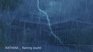 Beat Insomnia Within 5 Minutes with Heavy Rain and Imposing Thunder Sounds at Night🌧⛈