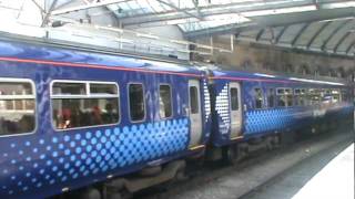 First Scotrail 156445 depart Newcastle