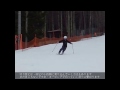 初めてのテレマークスキーレッスン the first telemark ski lesson