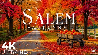 🍂Autumn in Salem 4K – The Enchanting Beauty of Autumn in Massachusetts🍁