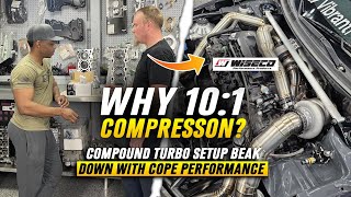 Evo X Why 10:1 compression compound turbo setup break down  with Cope performance.