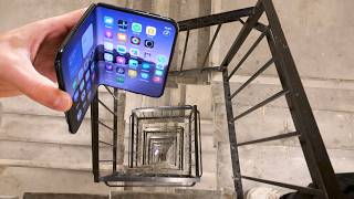 Dropping iPhone Duo from Spiral Staircase - 200 Feet - Will it Survive?