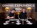 Dining Experience POV | Greeting Tables as a Restaurant Server