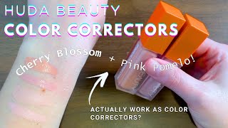 Huda Beauty #FAUXFILTER Color Correctors Review ~ Cherry Blossom and Pink Pomelo