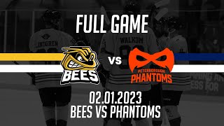 TSI World Bees vs Peterborough Phantoms 02.01.2023 (Full Game)