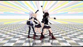 【MMD】[艦これ]白露型でポーカーフェイス[HD][固定][夕立 時雨 春雨 海風]